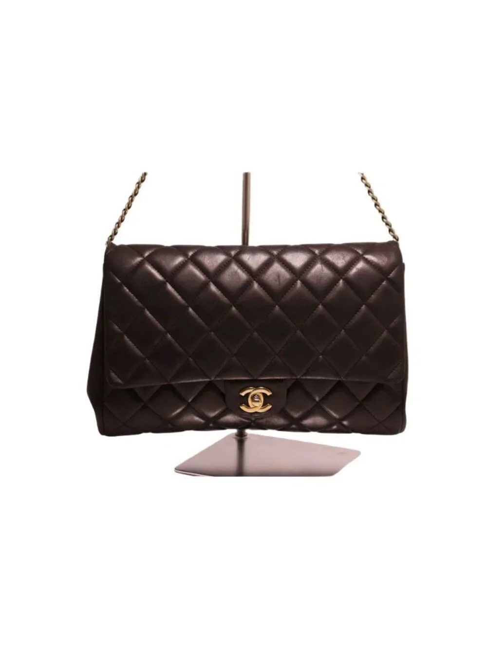 Chanel Quilted Lambskin Chain Shoulder Bag